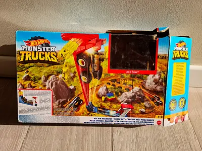 Hot Wheels Monster Trucks Mega Breakout Track Set (box included)