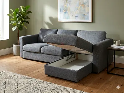 BRAND New condition ikea vimle L shape sofa under storage