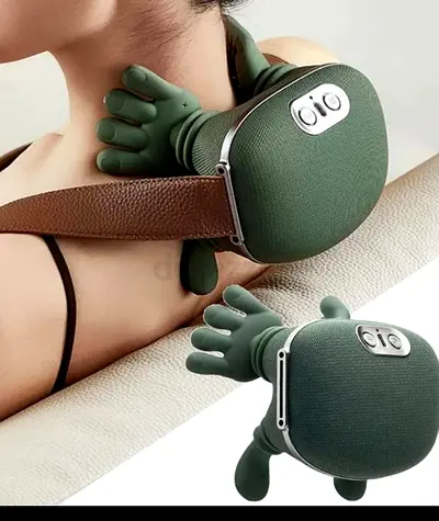 Portable Handheld Neck  Back Massager — Small Silicone Palm Design