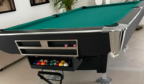 8 Ft Slate top base, return ball professional pool billiards table is for sale