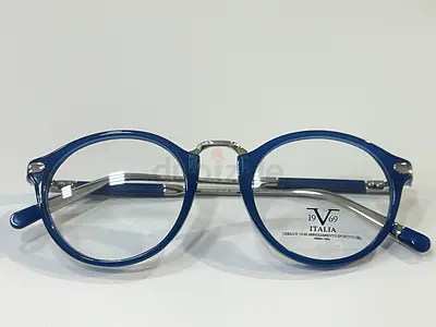 Blue round eyeglasses frame - ladies , good condition