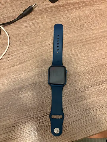 Apple Watch Series 7 Blue Strap with special charger (not default Apple charger)