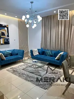 One-bedroom apartment with a living room for ownership in Ajman, Al Orient Tower, for 640,000 AED