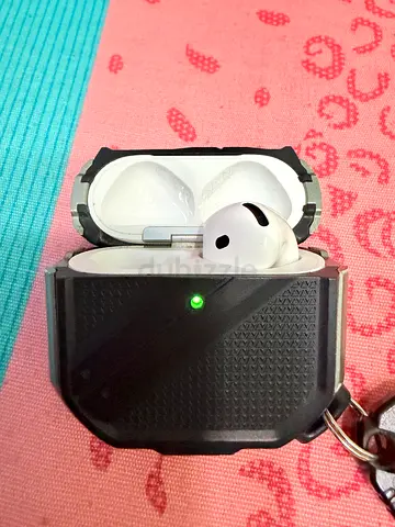 Used Apple AirPods with Protective Keychain Case — Single right Earbud in Case