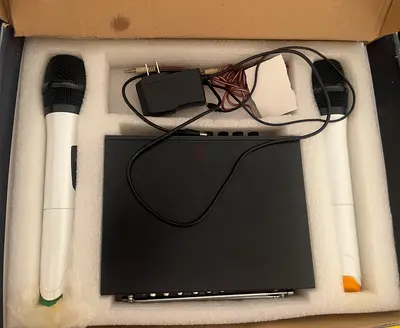 Wireless Dual Microphone Karaoke System with Receiver - Used