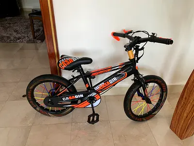 Orange and black Bike