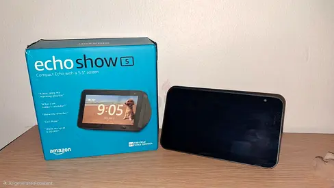 Amazon Echo Show 5 (1st Gen) - Smart Display with Alexa, Box Included