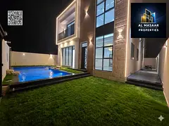 For sale, including registration fees, a villa near the mosque. One of the most luxurious villas in