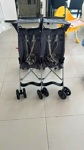 Double Umbrella Stroller / Side-by-Side Twin Stroller - Foldable, Lightweight