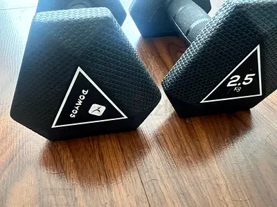 2,5 kg dumbbells