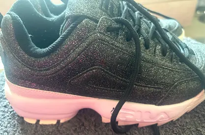 Fila black shimmer Shoes
