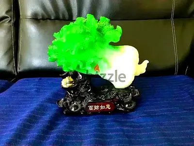 Chinese Feng Shui Cabbage Statue Figure