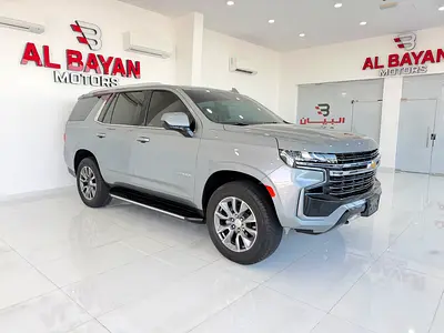 شيفروليه تاهو رمادي / بيج خليجي بن حموده 2023 Chevrolet Tahoe LT - GCC Specs - Like New