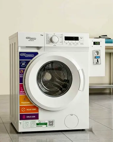 Super General Coin Operated Washing Machine – Commercial Use