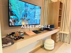 Pool &amp; Downtown View Studio | Furnished | Balcony | Azizi Riviera 24