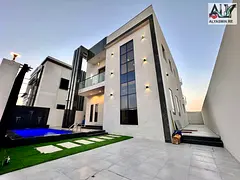 Column Design Villa with Pool for Sale in Al Zahia