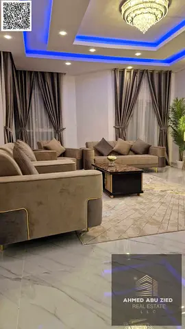 Stylish 2BR apartment, separate hall, luxury furnished, 3 baths, balcony open view, central AC, exc