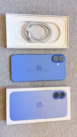 Iphone 16 plus 256gb usa esim marine blue with complete box and accessories