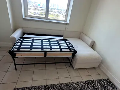 Ikea Gronlid L shape sofa bed Beige