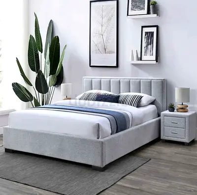 Queen Size Brand New Beautiful Headboard and finished Bedframe Brand New,Hydraulic Optional