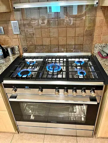 Siemens iQ700 Gas/oven electric cooking range 90x60cm