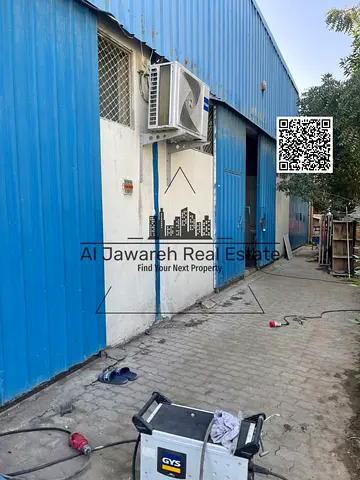 Warehouse for rent, 4005 sq ft, 11kW electricity, Industrial Area 2, Ajman