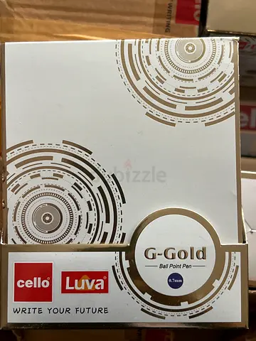 Box of Cello Luva G-Gold Ballpoint Pens (Brand New)