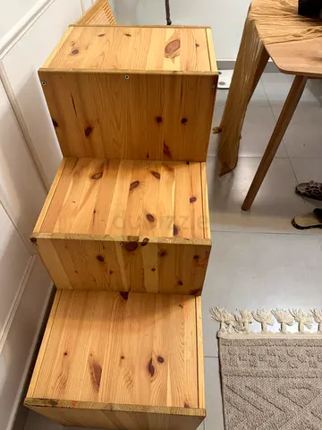 IKEA wooden stacking storage boxes (set of 3) - pine finish