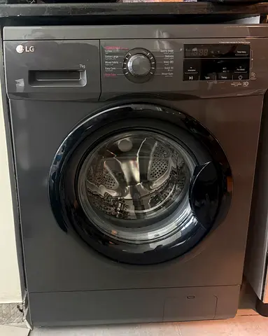LG Front Load Washing Machine - 7kg, Dark Grey