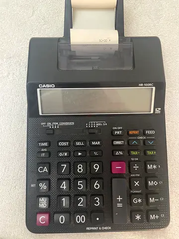 Casio Printing Calculator - Working Condition