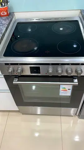 Stainless Steel Electric Ceramic Hob with Oven - Good Working Condition