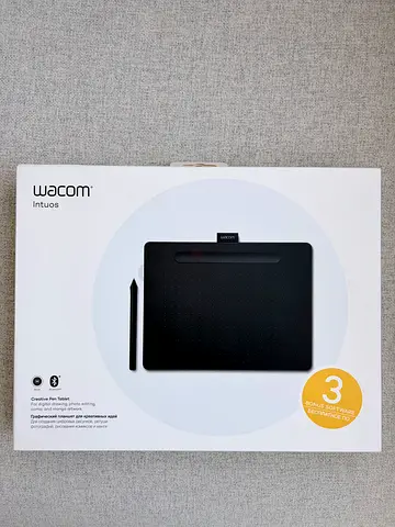Wacom-style Graphics Drawing Tablet with Pen (Black, Medium) - USB