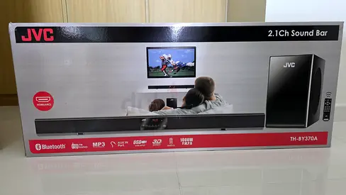 JVC TH-BY370A 2.1CH Bluetooth Soundbar with Subwoofer - Good Condition
