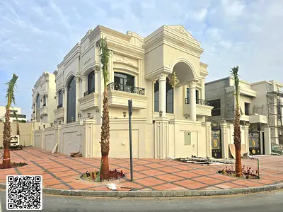Classic corner villa with a large area, including registration and ownership fees, freehold ownership for all nationalities.