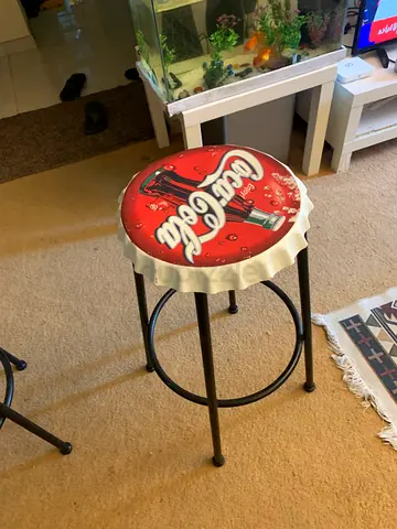 Vintage Soda Cap Stool Set