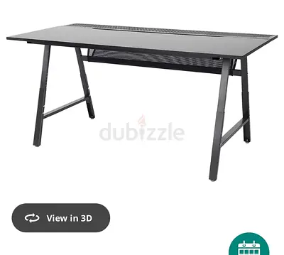 Ikea UTESPELARE Gaming desk, black, 160x80 cm