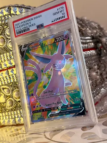 PSA 10 Pokémon Espeon V - Evolving Skies (Gem Mint)