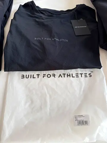 Black Built For Athletes Performance T-shirt - Brand New with Tags L