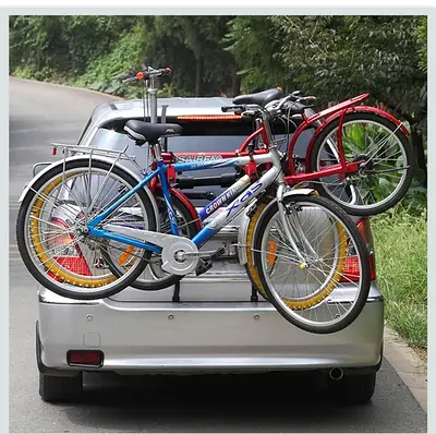 Taylor  Brown 3 Bike Rear Trunk Car Boot Mount Rack Bicycle Cycle Carrier Car Foldable