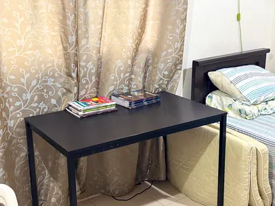 Simple black study table — good condition