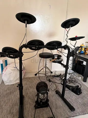 Hampback mk pro Electronic Drum Kit with Cymbals and Kick Pedal - Good Condition