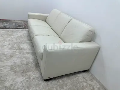 Leather three seater sofa bed from Natuzzi