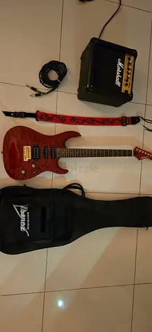 Electric Guitar Aria Pro II mac series, with Bag and Marshall AMP