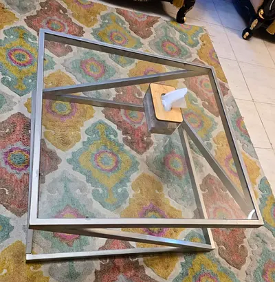 Modern Glass Table for Sale