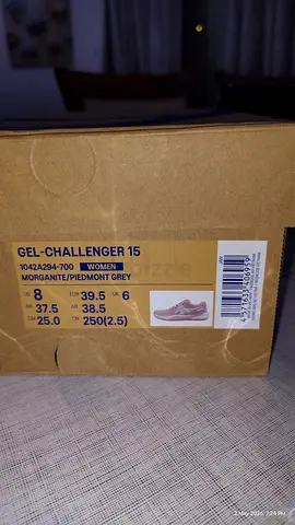 Asics Gel-Challenger 15 Womens Tennis Shoes - Size EU 39.5, Morgane/Piedmont Grey