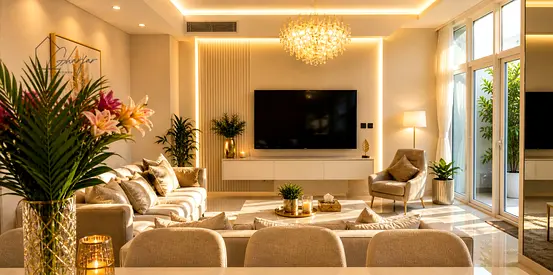 Beautify layout//Pool & Gym Access/Garden view
