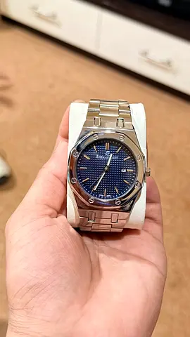 Stainless Steel Mens Watch with Blue Dial (Pre-owned) Audemars Piguet (Not Original)