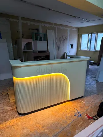 Modern Curved Reception Desk