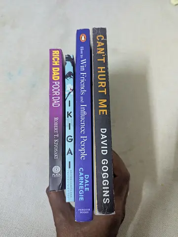 Bundle: Rich Dad Poor Dad; Ikigai; How to Win Friends  Influence People; Cant Hurt Me