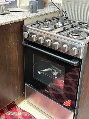 Midea 60x60cm Freestanding Cooker, Full Gas Cooking Range with 4 Burners